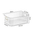 Transparent thickened storage basket home daily cosmetics storage basket seasoning box storage frame desktop sundries storage rack.