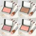 BLACKNANA Square Tin Box Monochrome Blush Pseudo-plain makeup, low saturation gray powder tone, contouring, long-lasting makeup, and tender rouge.