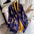 Thick Winter Warm Cashmere Scarf Hijab Women Print Double-sided Pashmina Shawl and Wrap Luxury Headscarves Bufanda Echarpe 2023.