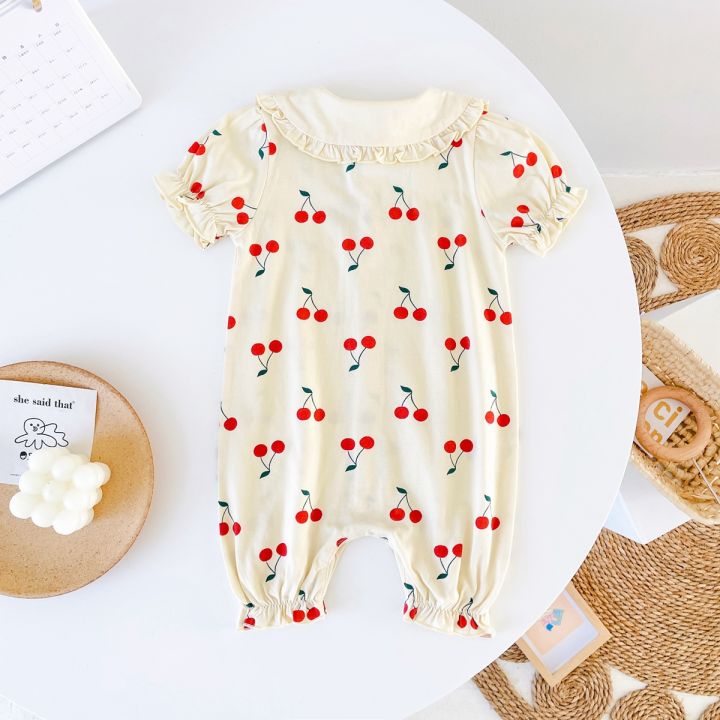 (New)%20baby%20girls%20cute%20cherry%20jumpsuits%20summer%20short%20sleeve%20newborn%20girls%20rompers%20cotton%20infantils%20clothes%20-%20Image%204