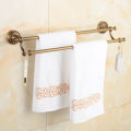 Vintage Bath Towel Rack Washcloth Holder Double Bar Type Bathroom Washroom Accessory.