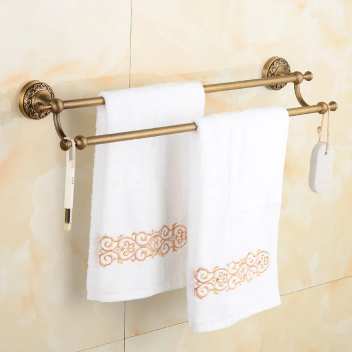 Vintage%20Bath%20Towel%20Rack%20Washcloth%20Holder%20Double%20Bar%20Type%20Bathroom%20Washroom%20Accessory%20-%20Image%204