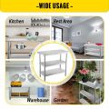 VEVOR Stainless Steel Work Table Storage Shelve Commercial Kitchen Food Prep with Installation for Home Projects Cafeteria Hotel. 