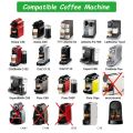 Reusable Coffee Pods Refillable Coffee Capsules Stainless Steel Reusable Pods with Lids Fit for Nespresso Coffee Machine.
