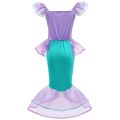 Mermaid Dress Year Birthday Party Dress Girls Corner Costume Children Purple Disney Little Mermaid Ariel Princess Color Cosplay Children's Gala. 