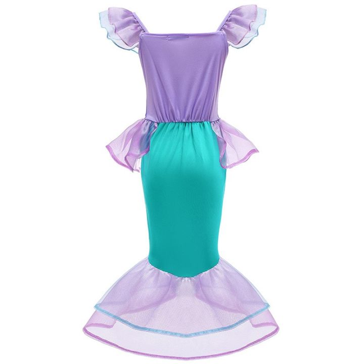Mermaid%20Dress%20Year%20Birthday%20Party%20Dress%20Girls%20Corner%20Costume%20Children%20Purple%20Disney%20Little%20Mermaid%20Ariel%20Princess%20Color%20Cosplay%20Children's%20Gala%20-%20Image%202