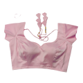 Pink Color Semi Backless Blouse For Women. 