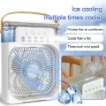 Air Cooler Fan 3 in 1 Mini Portable Fan Humidifier with 7 Colors LED Light Air Conditioner Cooler Water Cooling - Dhaka Shopping Zone. 