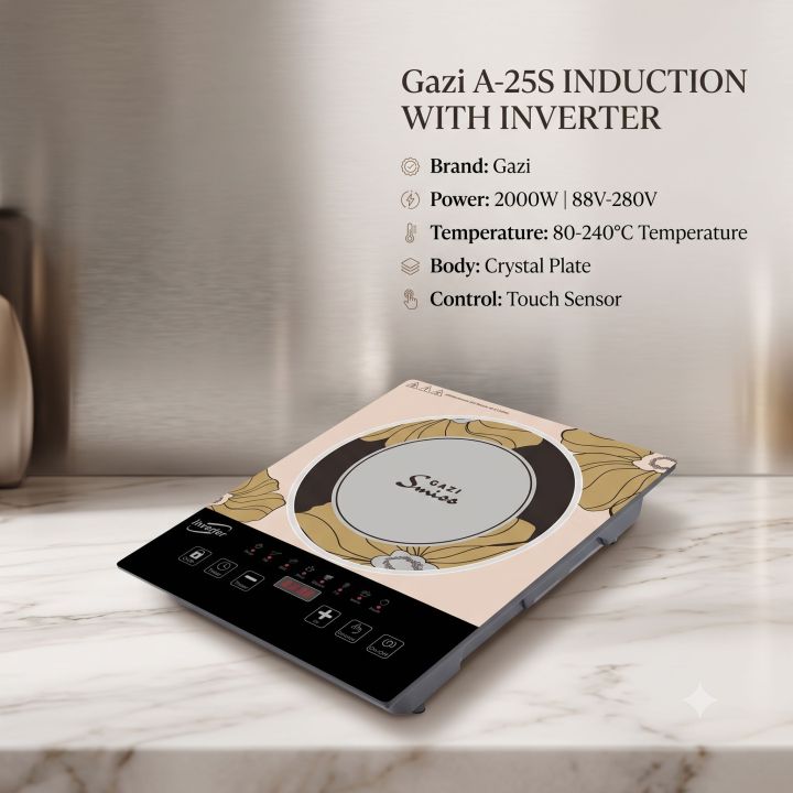 Gazi A-25S 2000W Smiss Induction Cooker