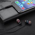 [LargeLooking] Wired earbuds noise cancelling stereo earphones heavy bass sound sport headset ♨On sale. 