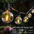 9.6m String Fairy Lights Waterproof Shatterproof Christmas G40 Plastic Bulb Led String Light Outdoor Retro Garland Wedding Light--32FT string light--. 