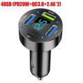 【Grim Teiousx】66W 4USB PD Quick Car Charger Fast Charging Car Adapter Cigarette Lighter Socket Splitter For OPPO Realme 5 5S 5i C3 6i 7 8 P. 