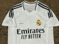 Real Madrid Home Jersey 24/25 Premium Quality Short Sleeves. 