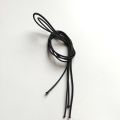Elastic Black lace for sneakers boots - bag - replacement elastic lace 24 inch.