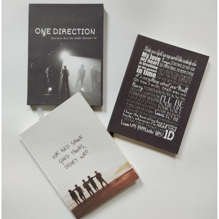 One direction 3 Notebook combo (7.5/5.5" size, 120 pages)
