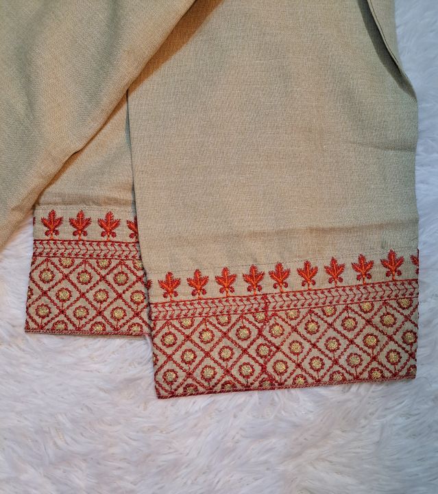 Pakistani%20Khadi%20Cotton%20Fabric%20Shalwar%20&%20Kameez%20With%20Embroidery%20For%20Women%20-%20Image%204