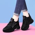 Women's Shoes Flatform Sole Elevated Casual Shoes Korean Version Student Platform Sneakers Mom Square Dance Running Shoes Girls. 