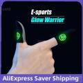Finger Sleeve Luminous 1pair Game Controller Game Pad Accessories Thumb Sleeve Glove For Mobile Gaming Non-scratch Touch Screen. 