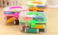 New Mini Sewing Kit Accessories Storage Organizer Box Plastic Thread Threader Needle Scissor Travel Box Sewing Tools. 