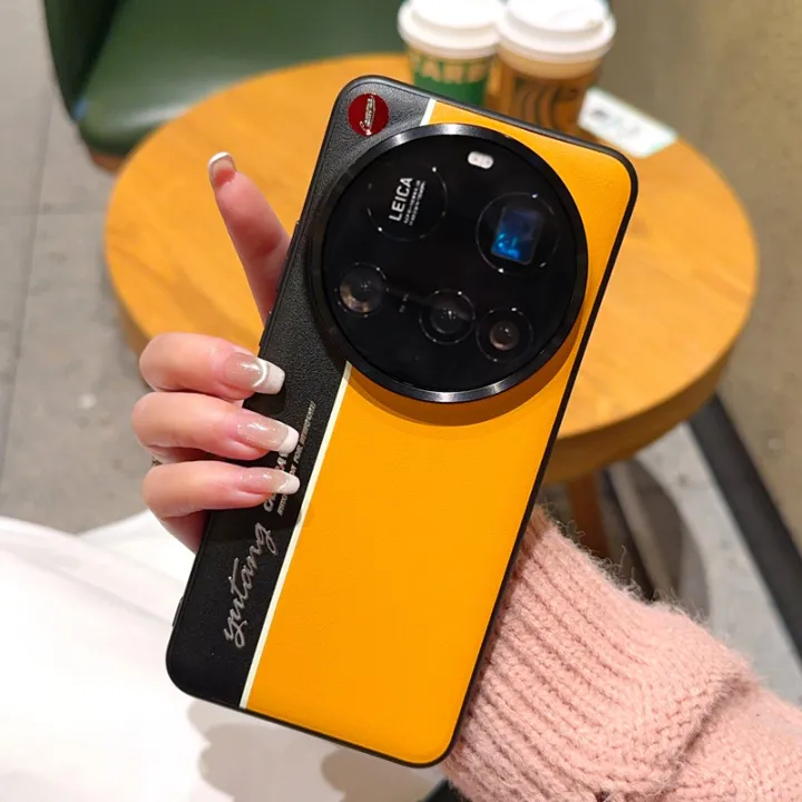 HODON%20Fashion%20Contrast%20Color%20PU%20Leather%20Phone%20Case%20For%20Xiaomi%20Mi%2015%2014%20Pro%2013%20Ultra%20Redmi%20K80Pro%20Cases%20Luminous%20Protect%20PC%20Back%20Cover%20-%20Image%204
