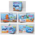Yfashion 1pc Baby Early Learning Soft Cloth Books Creative Squeak Crinkle Book Puzzle oys ifts for Kids Style:an. 