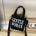 DSGAFHS gentle woman tote bag gentlewoman bag GENTLEWOMAN gentlewoman official store Thailand Gentlewoman Canvas Crossbody Bag Zipper Letter Casual Handbag Women. 