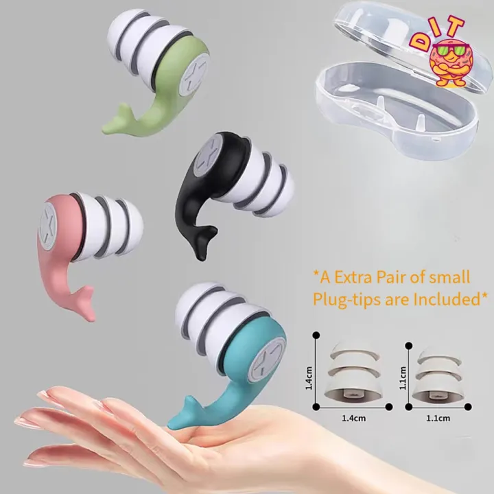 Professional Noise-Reducing Silicone Earplugs (Up to 40dB) — Reusable ...