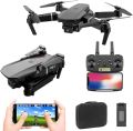 E88 Pro Dual Camera Dual Battery Folding Drone with WiFi App Control - 3.7V 1800mAh Battery. 