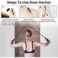 Resistance Bands Set, Including 5 Stackable Exercise Bands with Door Anchor,2 Foam Handle,2 Metal Foot Ring & Carrying Case - Home Workouts, Physical Therapy, Gym Training, Yoga. 