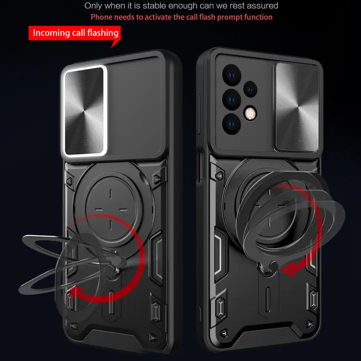 xprmy%20for%20Samsung%20Galaxy%20A23%205G%20Dual%20Layer%20Phone%20Case%20with%20Slide%20Camera%20Cover%20and%20Metal%20Hidden%20Bracket%20-%20Image%203