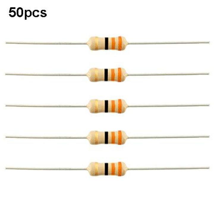 33 Ohm 1/4W 5% Tolerance Resistor Carbon Film Resistance 1Pack (50 piece)