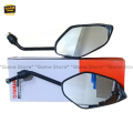 motorcycle accessories looking glass Motorcycle rear view Black Colour Looking Glass Set of 2 Pcs Both Right & Left Side for Yamaha FZs V1, V2, V3 & MT15 Bike.