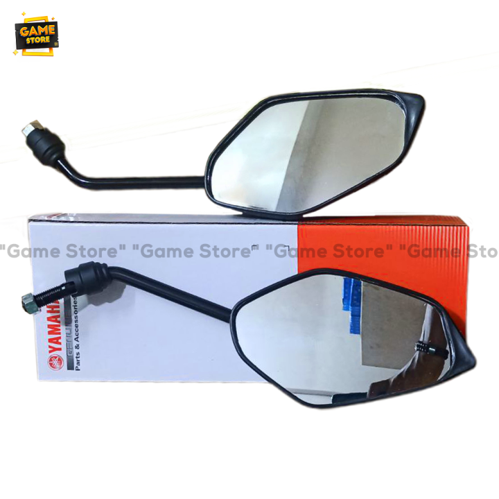motorcycle accessories looking glass Motorcycle rear view Black Colour Looking Glass Set of 2 Pcs Both Right & Left Side for Yamaha FZs V1, V2, V3 & MT15 Bike