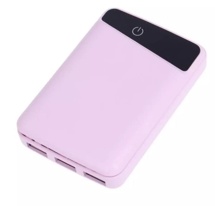 Portable Stylish First Charging Power Bank Case Pink (Use 3 Piece's 18650 Battery)