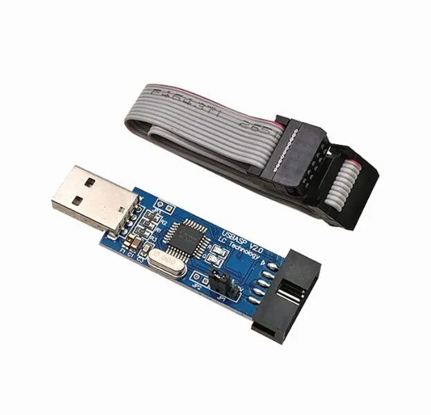 10Pin%20To%206%20Pin%20Adapter%20Board%20+%20USBASP%20USBISP%20AVR%20Programmer%20USB%20ATMEGA8%20ATMEGA128%20ATtiny/CAN/PWM%2010Pin%20Wire%20Module%20DIY%20-%20Image%206