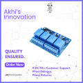 4-Channel Relay Module For Arduino based Home Automation 5V DC No Ratings. 