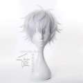 Anime Jujutsu Kaisen Gojo Satoru Release State Wig Cosplay Synthetic Wigs Playing Powder Short Sier White Hair Halloween. 