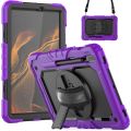 For Samsung Galaxy Tab S8 11 inch SM-X700 Silicone + PC Tablet Case(Orange+Black).