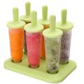 1Set 6 Cells Round Shape DIY Ice Cream Maker Ice Cream Molds Dessert Mould.