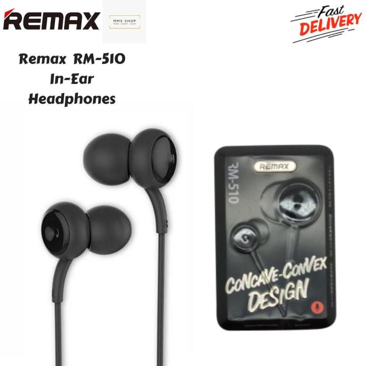 REMAX RM 510 In-Ear Earphone - Black | Daraz.com.bd