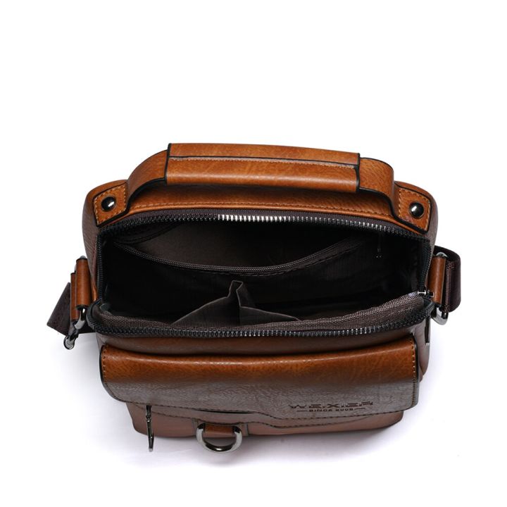 Vintage%20PU%20Men%20Handbag%20Leather%20Crossbody%20Bags%20Mens%20Multi-pocket%20Men%20Shoulder%20Bag%20Zipper%20Solid%20Waterproof%20for%20Travel%20Business%20-%20Image%207