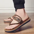 WOTTE Sandals Men Sandalias Hombre Gladiator Sandals for Male Summer Roman Beach Shoes Flip Flops Slip Flats Slippers Slides. 