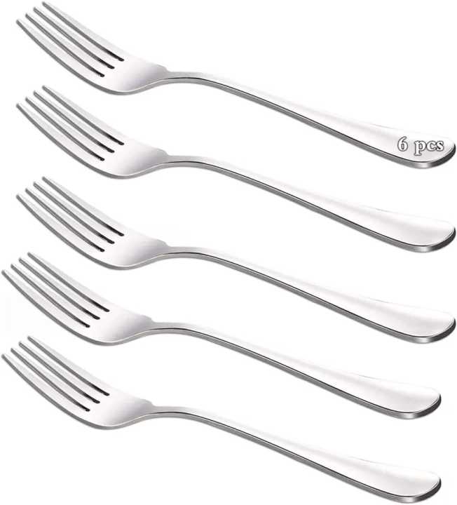 6pcs Stainless Steel Spoons Mini Coffee fork spoon 15cm