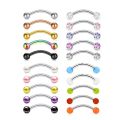 Eyebrow Piercing Set 16G Curved Barbell Piering Rook Daith Earring Bulk Cartilage Helix Jewelry Tragus Piercing Labret Lip Ring. 