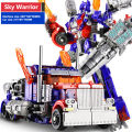 【Serendipity party】Transformers 5 Model Robot Sky Warrior/Wasp Warrior  Car Robot Toy Optimus Prime/Bumblebee. 