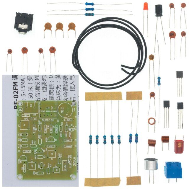 76-108MHz%20FM%20Stereo%20Radio%20DIY%20Kit%20Wireless%20FM%20Transmitter%20and%20Receiver%20Module%20Frequency%20Modulation%20Soldering%20Practice%20Project%20-%20Image%202