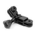 NEW- Action Camera Universal Aluminum Alloy Three-way Adjustment Arm 360 Degree Adapter. 