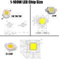 【Alizeker Mall】10W 20W 30W 50W 100W Power LED COB SMD Light For Warm White/Pure White DIY 10 20 30 50 100W Watt LED Foodlight.