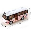 【Must-Have Gadgets】 School Bus Toys Cars Die Cast Metal Little Cars City Bus With Sound And Light Up Friction Powered Cars Play Toys Gift For Kids.