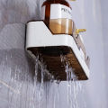 ​Bathroom Shelf Organizer Wall Mount Plastics Toiletries Holder No Drill Shower Storage Rack Corner Shelves Bathroom Accessories_D Shop. 